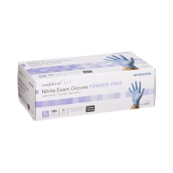 Exam Glove McKesson Confiderm 3.5C X-Large NonSterile Nitrile Standard Cuff Length Textured Fingertips Blue Chemo Tested