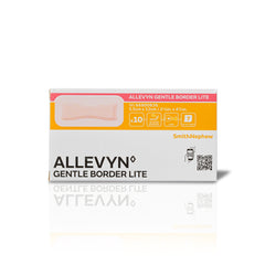 Thin Foam Dressing Allevyn Gentle Border Lite 2-1/8 X 4-3/4 Inch With Border Film Backing Silicone Gel Adhesive Rectangle Sterile