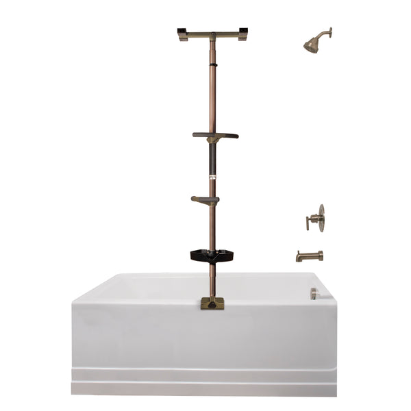 Wonder Bathtub Pole Premium - Sturdy & Adjustable Support for Safety & Stability. Ideal for Seniors & Kids, Enhances Bathing Experience & Prevents Slips.
