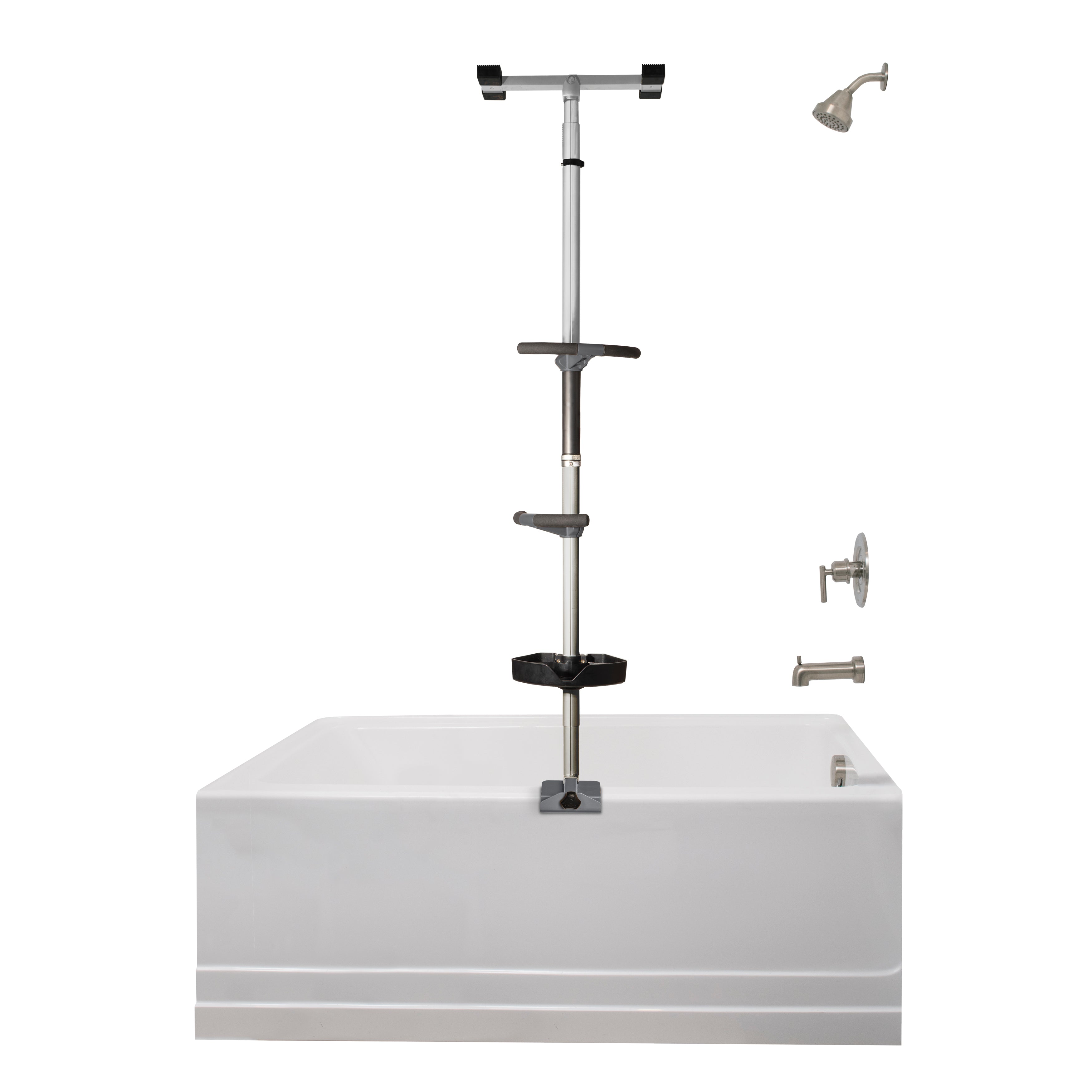 Wonder Bathtub Pole Premium - Sturdy & Adjustable Support for Safety & Stability. Ideal for Seniors & Kids, Enhances Bathing Experience & Prevents Slips.