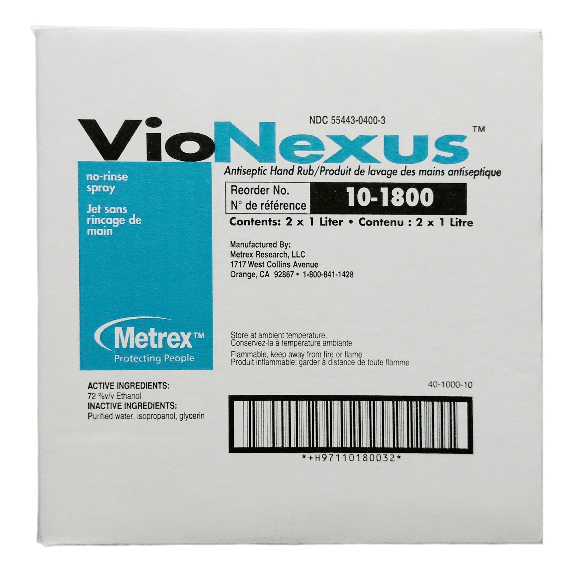 Hand Sanitizer VioNexus 1,000 mL Ethyl Alcohol Liquid Pump Bottle, Packaging Type- Case