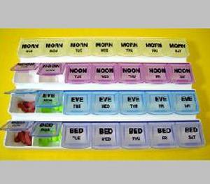 Pill Organizer Mediplanner 7 Day 4 Dose
