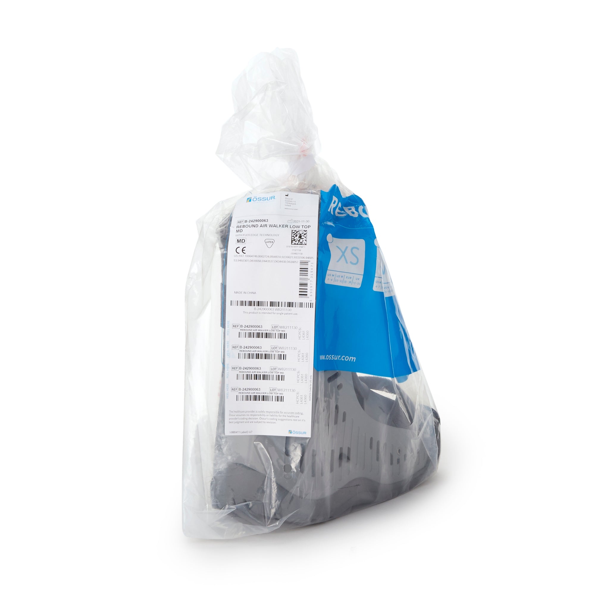 Air Walker Boot Rebound Air Walker Pneumatic Adult Medium Short,Packaging Type- Each