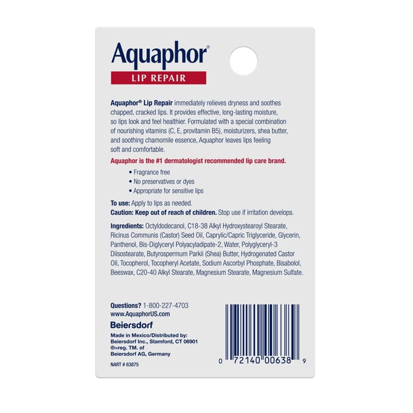 Lip Balm Aquaphor 0.35 oz. Tube,Packaging Type- Each