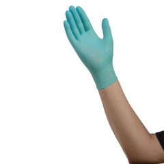 Exam Glove ESTEEM Stretch Large NonSterile Nitrile Standard Cuff Length Textured Fingertips Teal Chemo Tested | 150/Box