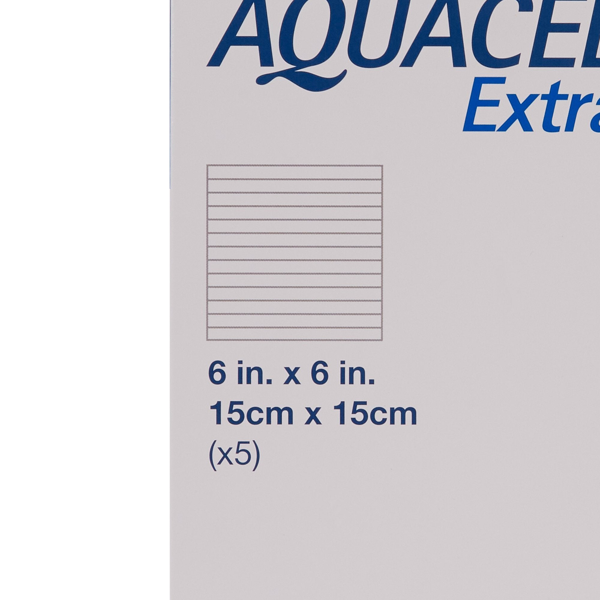 Gelling Fiber Wound Dressing Aquacel Extra 6 X 6 Inch Square Sterile,Packaging Type- Each