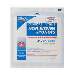 Nonwoven Sponge Clinisorb 4 X 4 Inch 4-Ply Sterile 2 per Pack, Packaging Type- Case