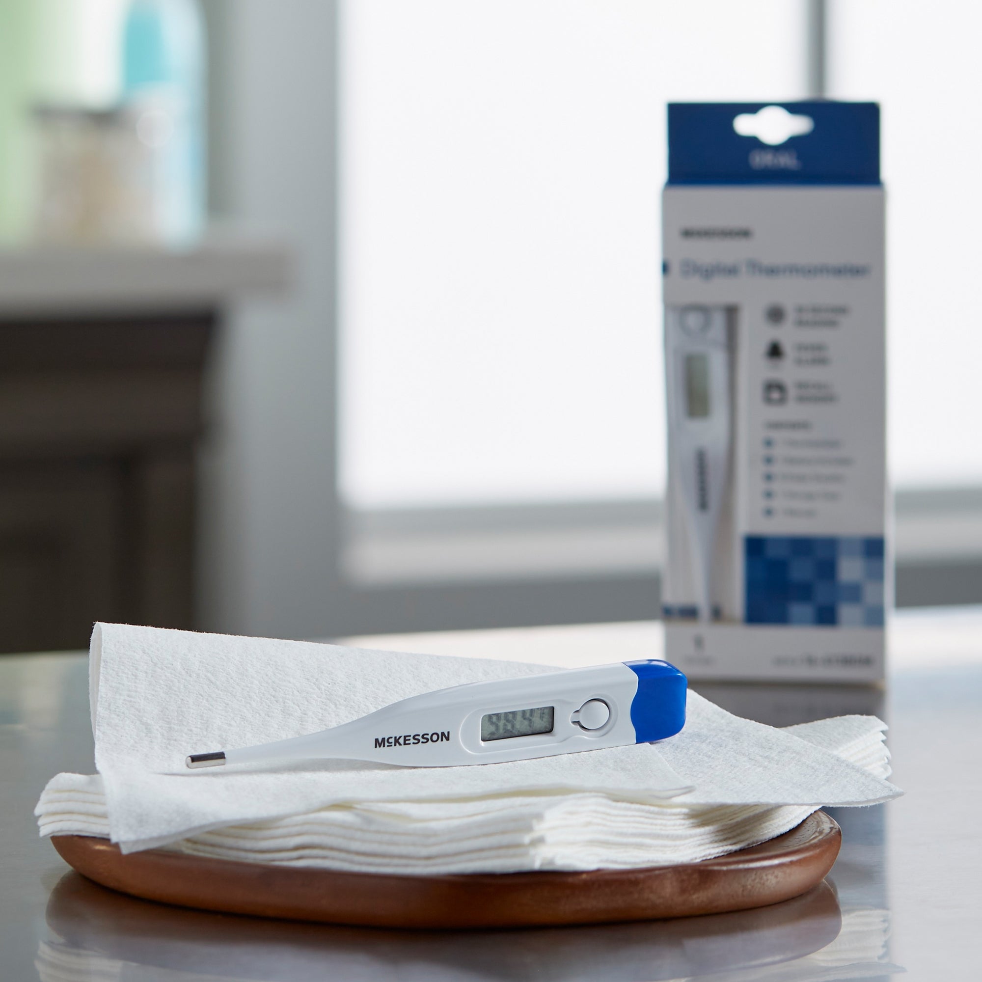 Digital Stick Thermometer McKesson Oral Probe Handheld, Packaging Type- Each