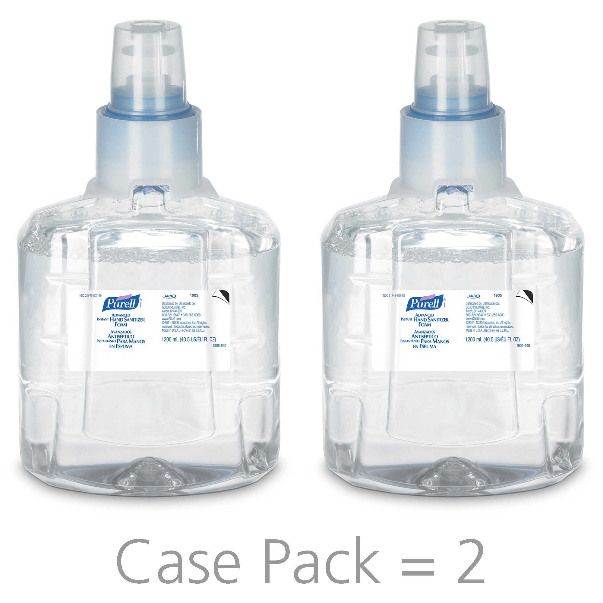 Hand Sanitizer Purell Advanced 1,200 mL Ethyl Alcohol Foaming Dispenser Refill Bottle,Packaging Type- Each