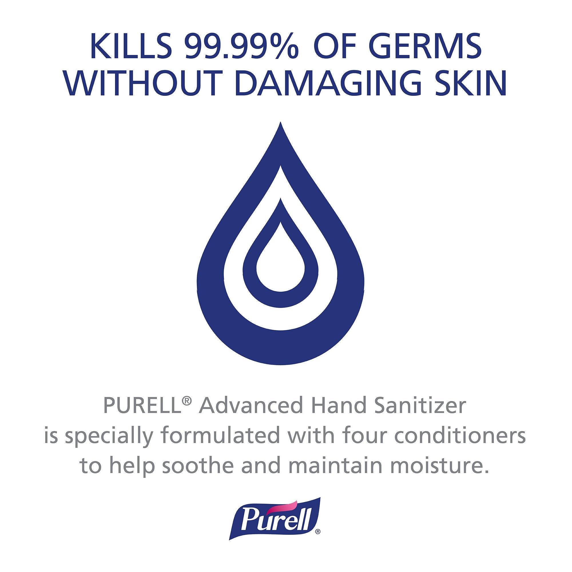 Hand Sanitizer Purell Advanced 1,200 mL Ethyl Alcohol Foaming Dispenser Refill Bottle,Packaging Type- Each