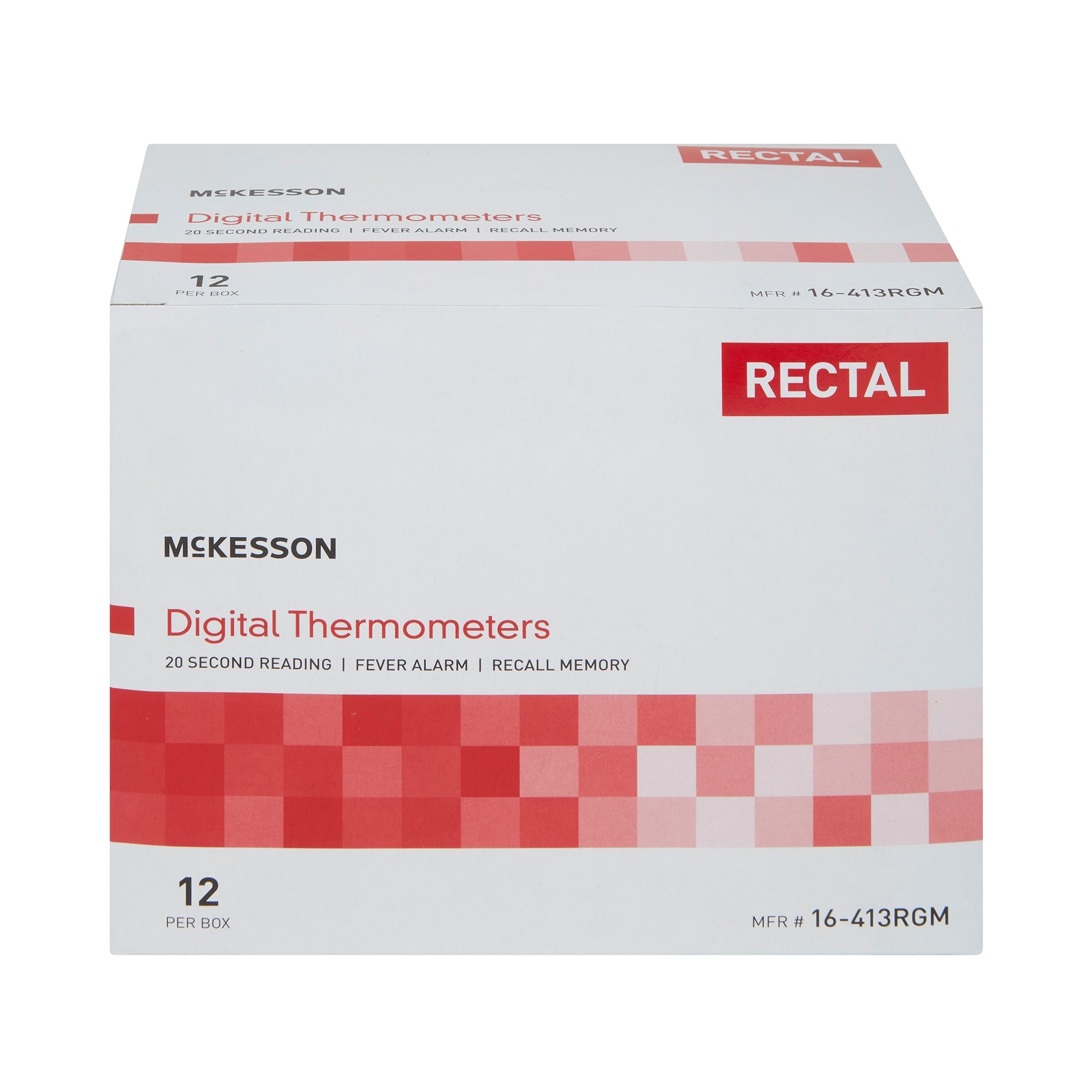 Digital Stick Thermometer McKesson Oral / Rectal / Axillary Probe Handheld,Packaging Type- Box