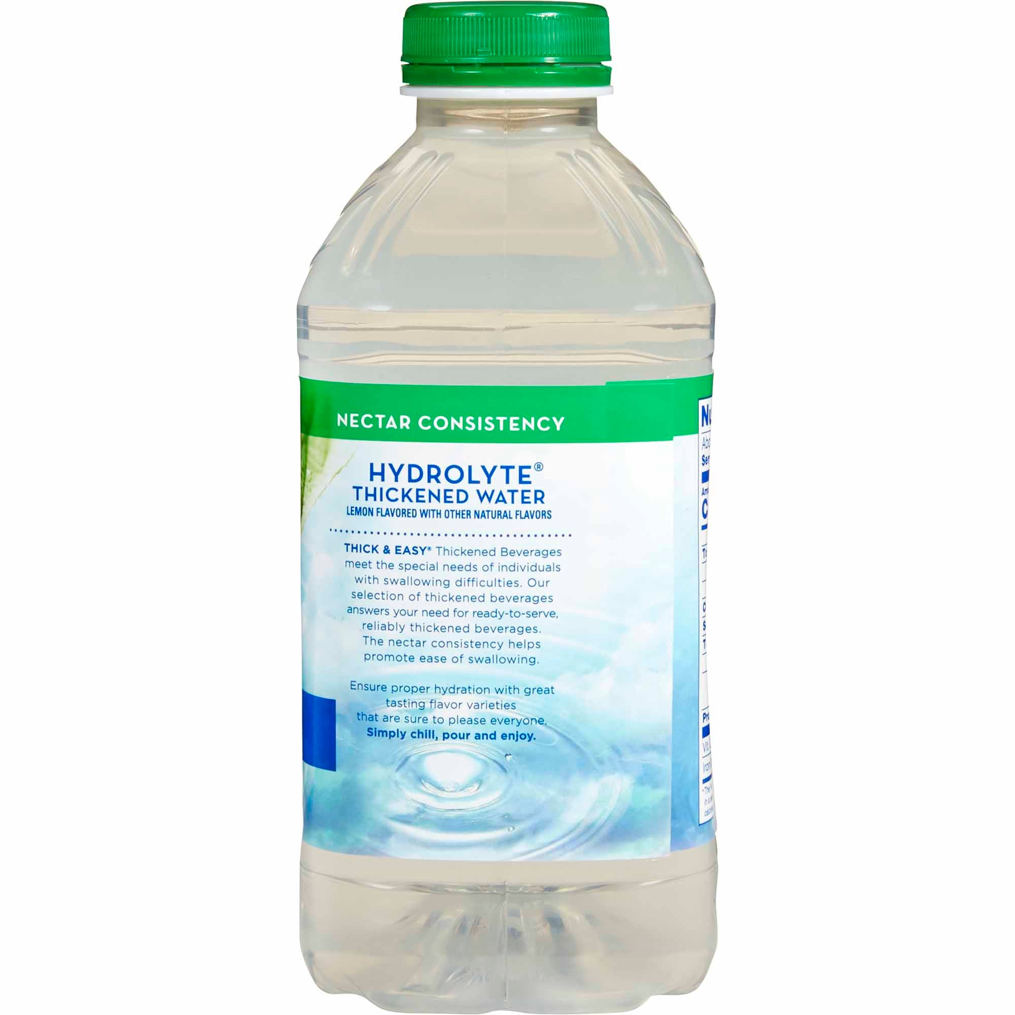 Thickened Water Thick & Easy Hydrolyte 46 oz. Bottle Lemon Flavor Liquid IDDSI Level 2 Mildly Thick,Packaging Type- Each