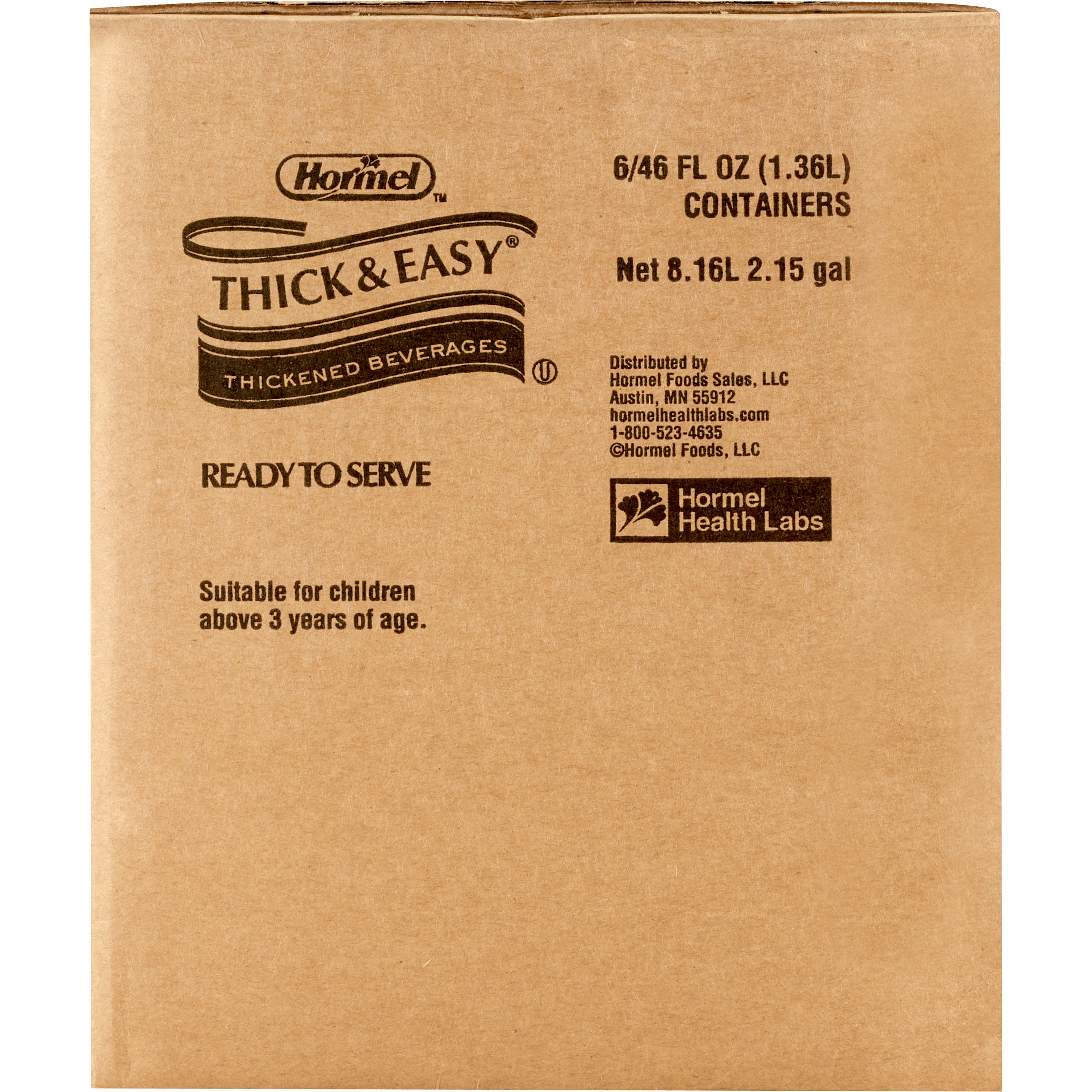 Thickened Beverage Thick & Easy 46 oz. Bottle Orange Flavor Liquid IDDSI Level 3 Moderately Thick/Liquidized, Packaging Type- Each