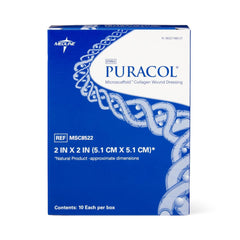 Collagen Dressing Puracol 2 X 2 Inch Square Sterile, Packaging Type- Box