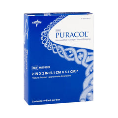 Collagen Dressing Puracol 2 X 2 Inch Square Sterile, Packaging Type- Box