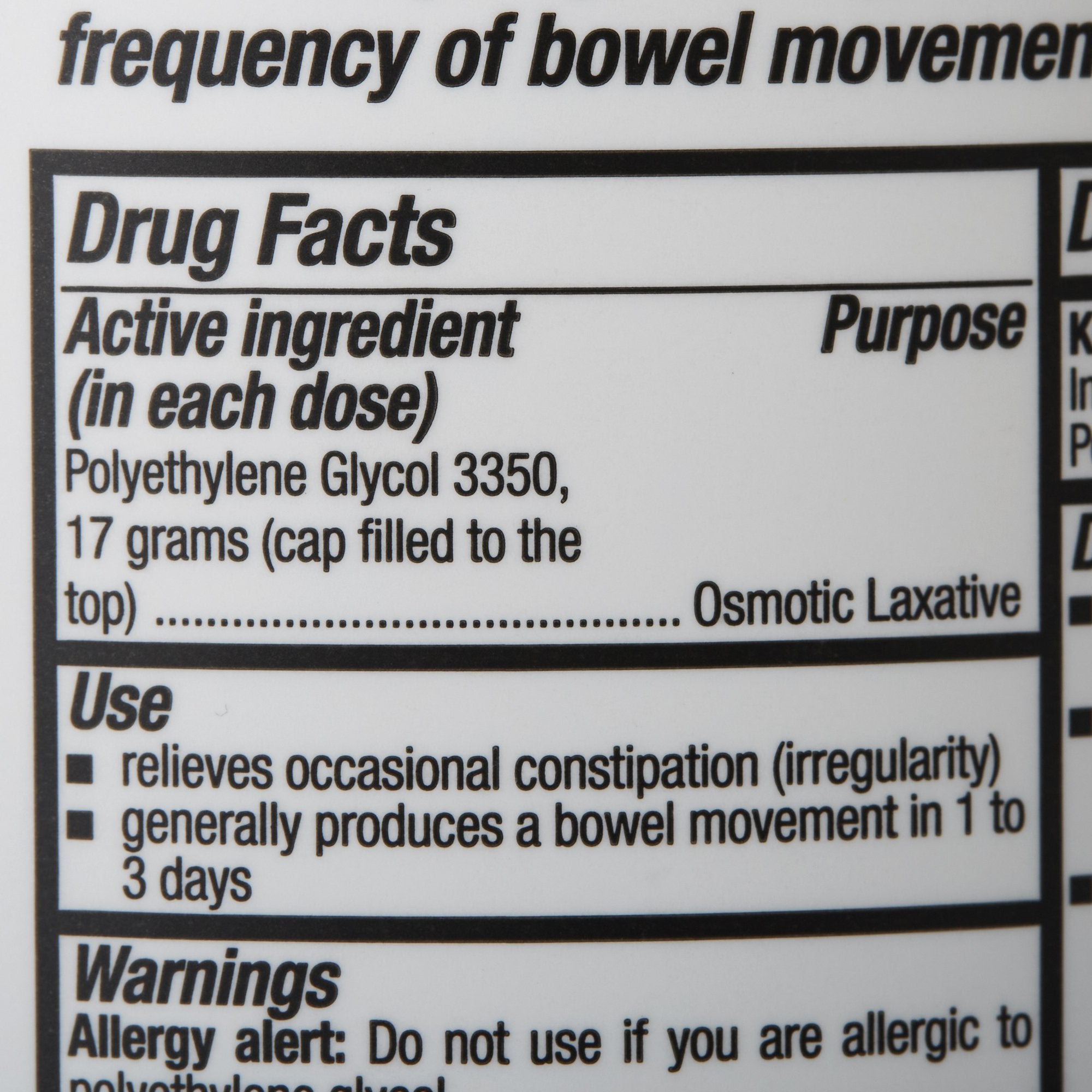 Laxative Geri-Care Powder 17.9 oz. Polyethylene Glycol 3350, Packaging Type- Case