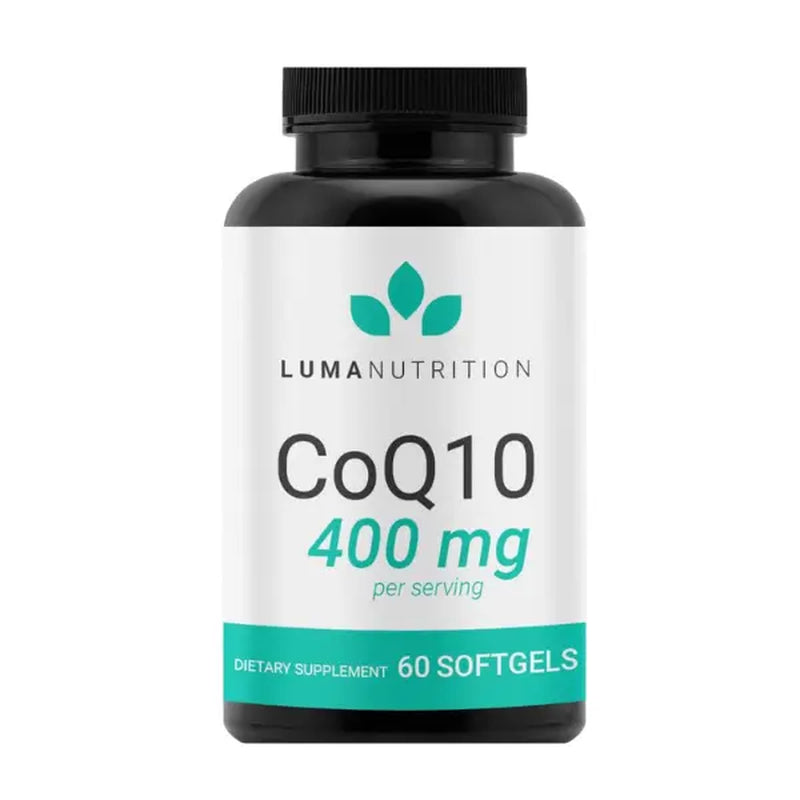 Luma Nutrition Coq10 400Mg - 3X Better Absorption, Antioxidant for Heart Health & Energy Production - Made in USA - 60 Softgels