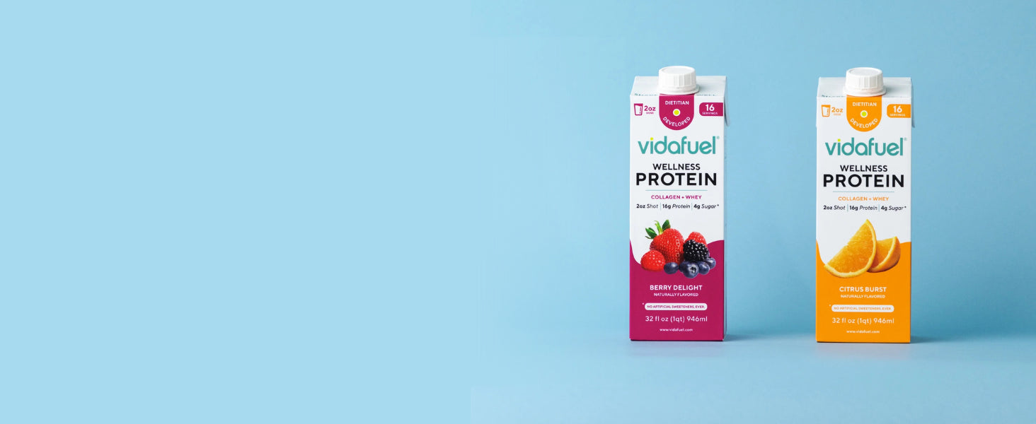 Oral Supplement Vida Fuel Wellness Protein Citrus Burst Flavor Liquid 32 oz. Reclosable Carton