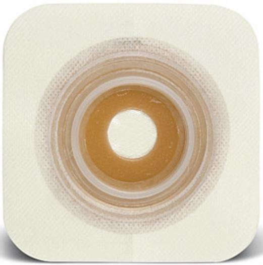 Ostomy Barrier SUR-FIT Natura Trim to Fit Stomahesive Adhesive 57 mm Flange Acrylic Collar 33 to 45 mm Opening