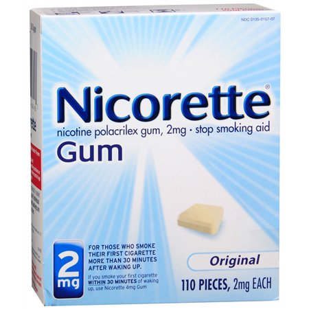 Stop Smoking Aid Nicorette 2 mg Strength Gum