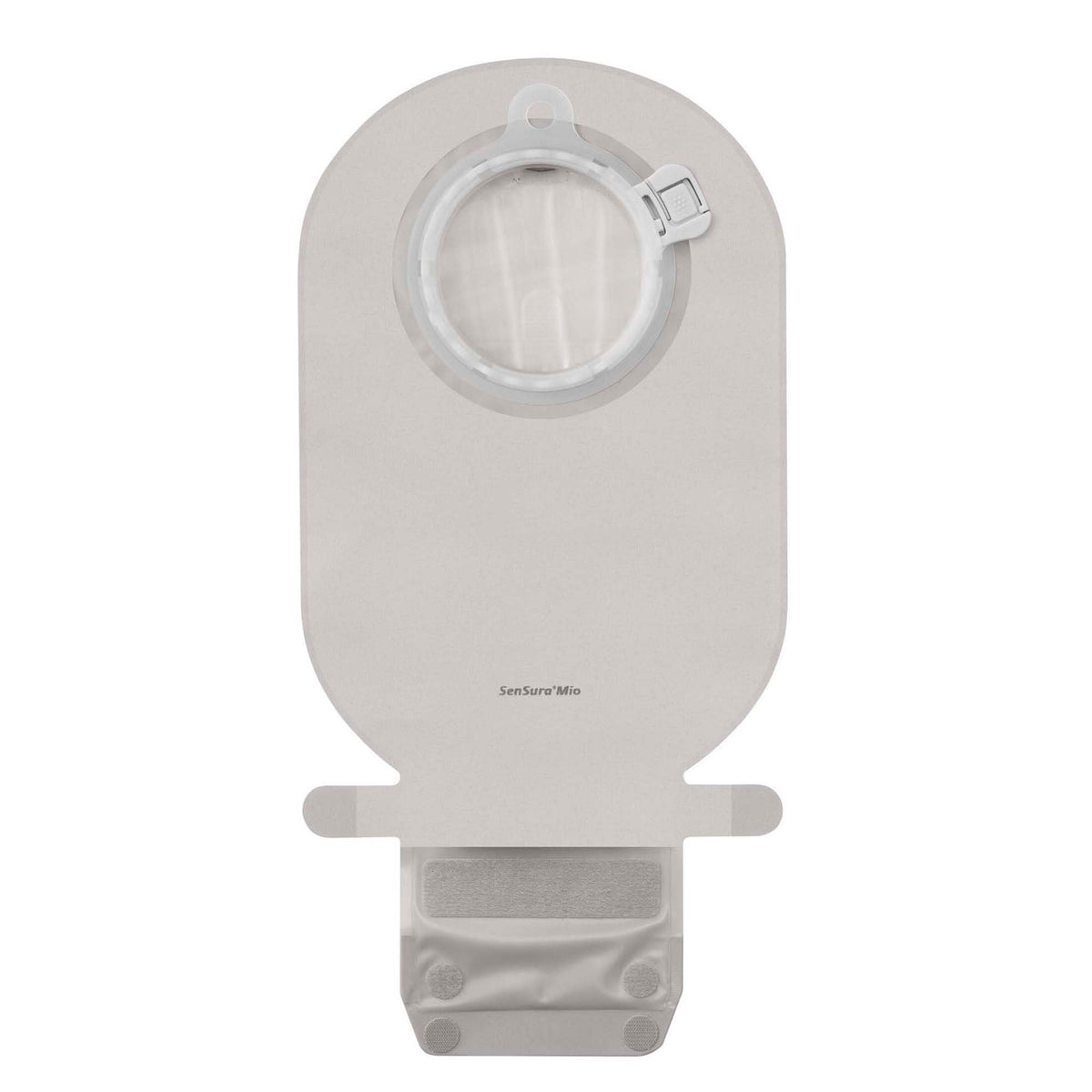 Ostomy Pouch SenSura Mio Two-Piece System Mini Length Flat Stoma Drainable | 10/Box - 50 mm (Red Code)
