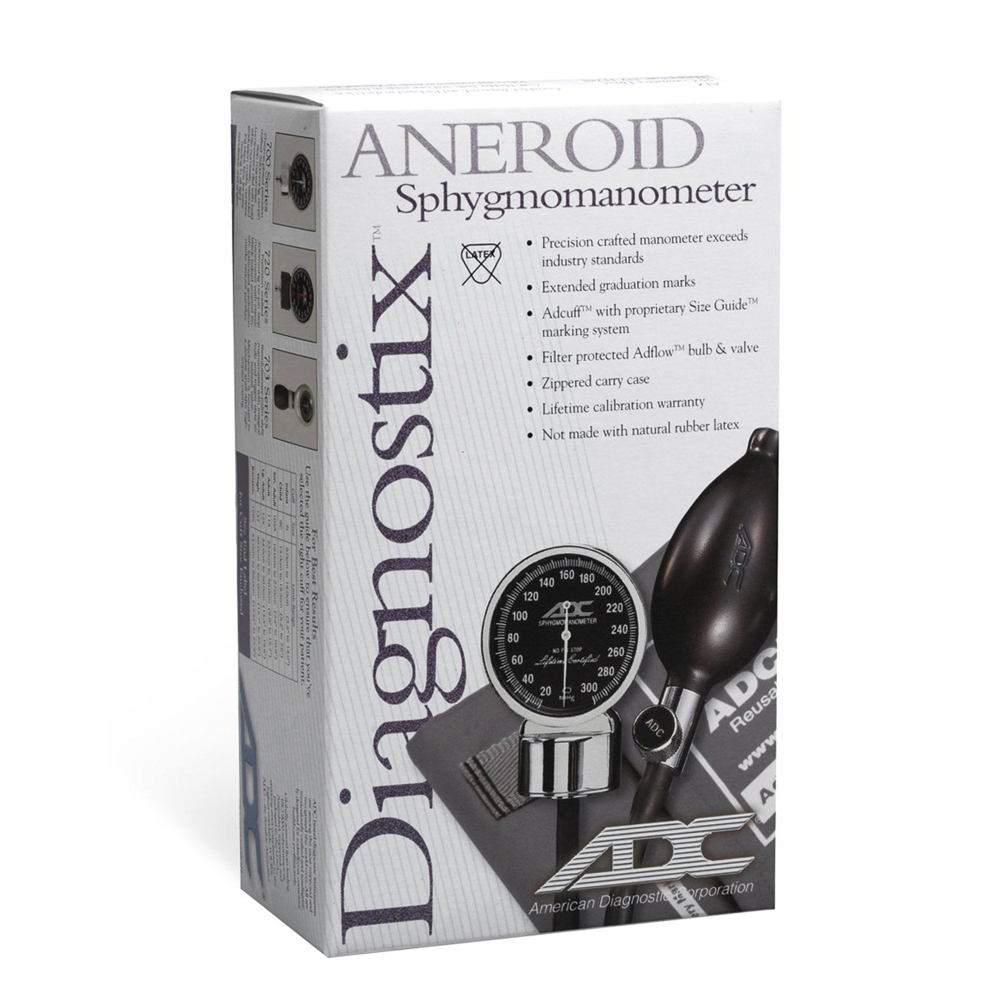 Aneroid Sphygmomanometer Unit Diagnostix720 Series Adult Cuff Nylon Cuff 23   40 cm Pocket Aneroid