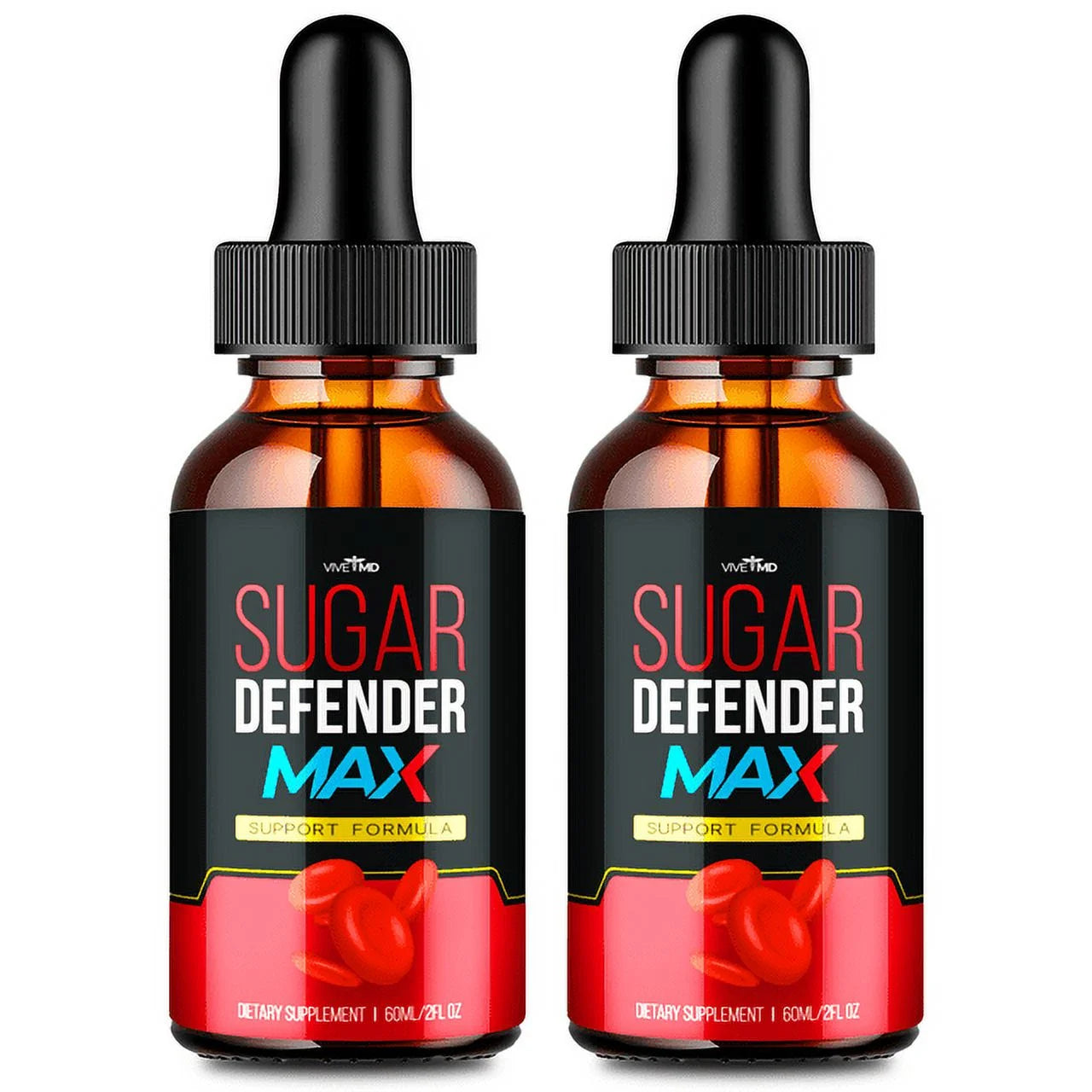 Sugar Defender Drops Max - Sugar Defender 24 Drops Max for Maximum Strength - Sugar Defender Drops Reviews, Sugar Defender Liquid, Sugar Defender Supplement Advanced Formula (2 Pack)