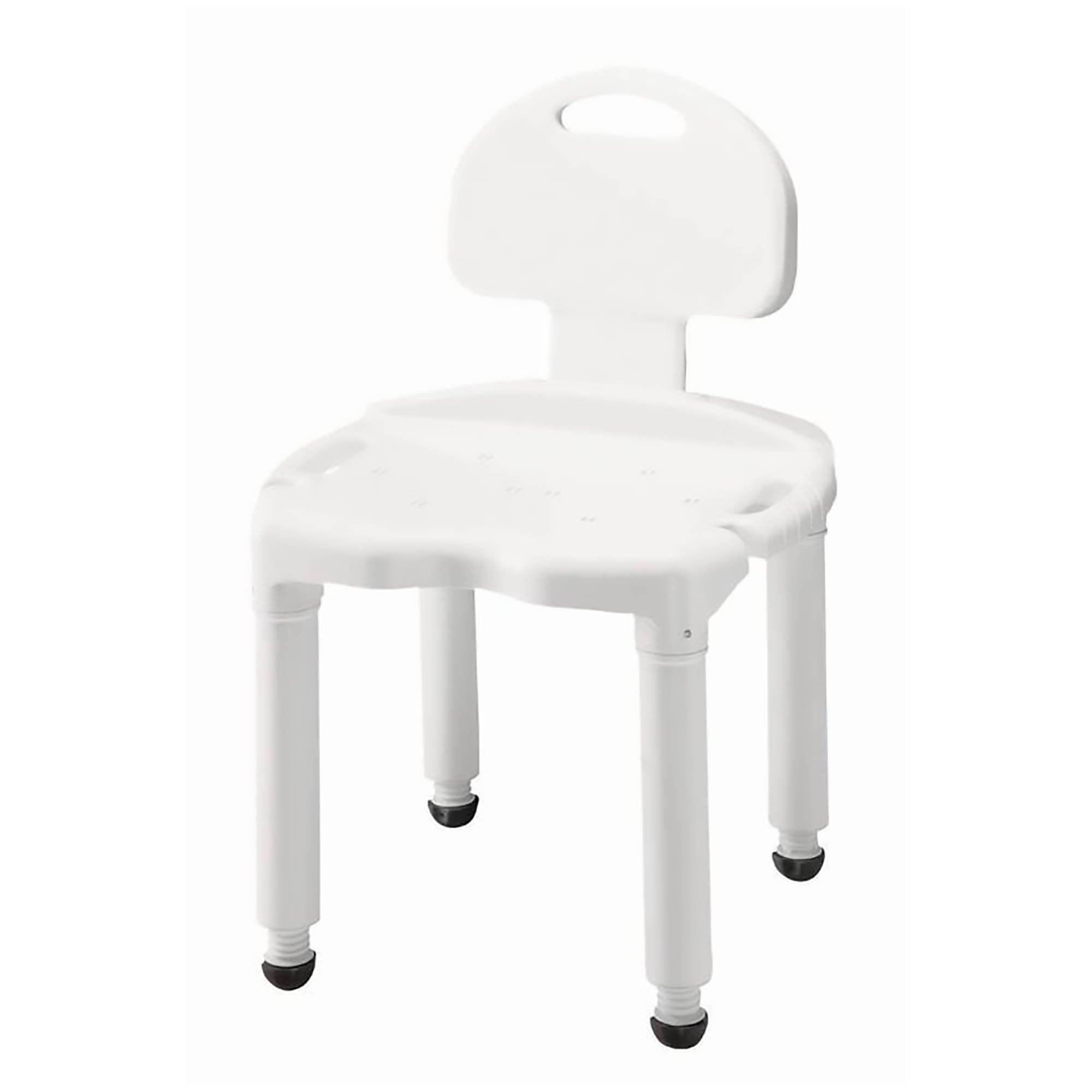 Bath Bench Carex Without Arms Plastic Frame With Backrest 21 Inch Seat Width 400 lbs. Weight Capacity