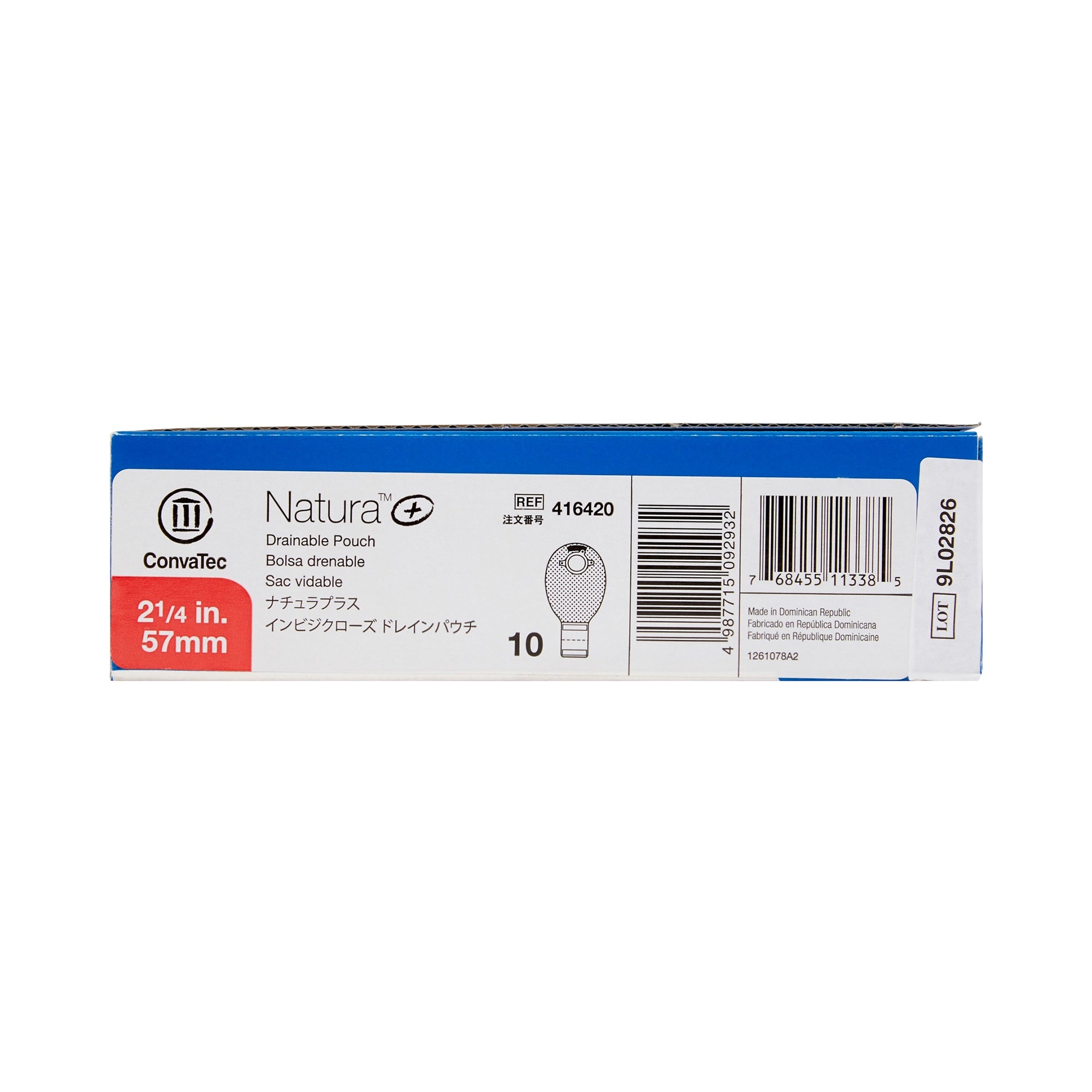 Ostomy Pouch Natura Two-Piece System 12 Inch Length Drainable,Packaging Type- Box