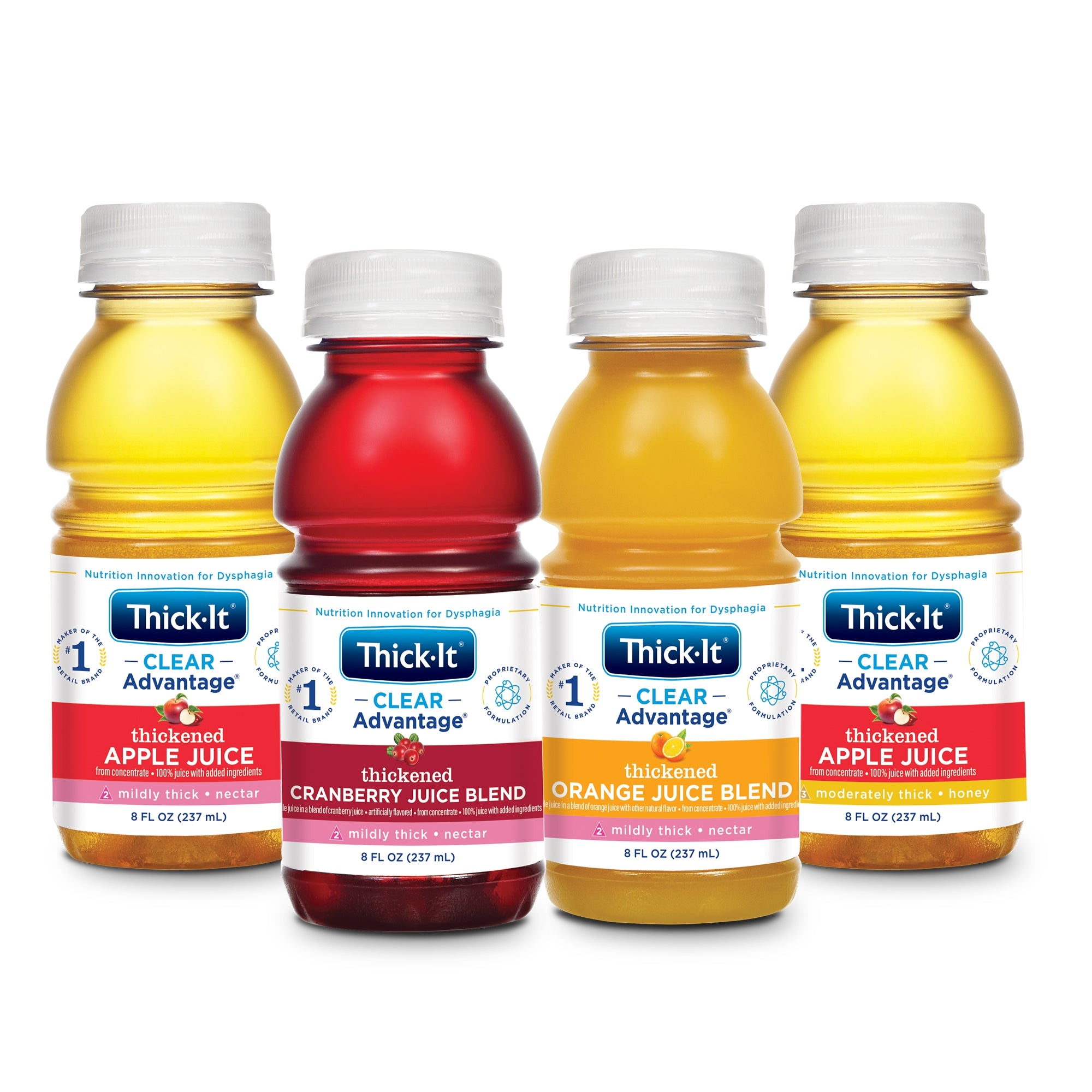 Thickened Beverage Thick-It Clear Advantage 8 oz. Bottle Cranberry Flavor Liquid IDDSI Level 2 Mildly Thick,Packaging Type- Each