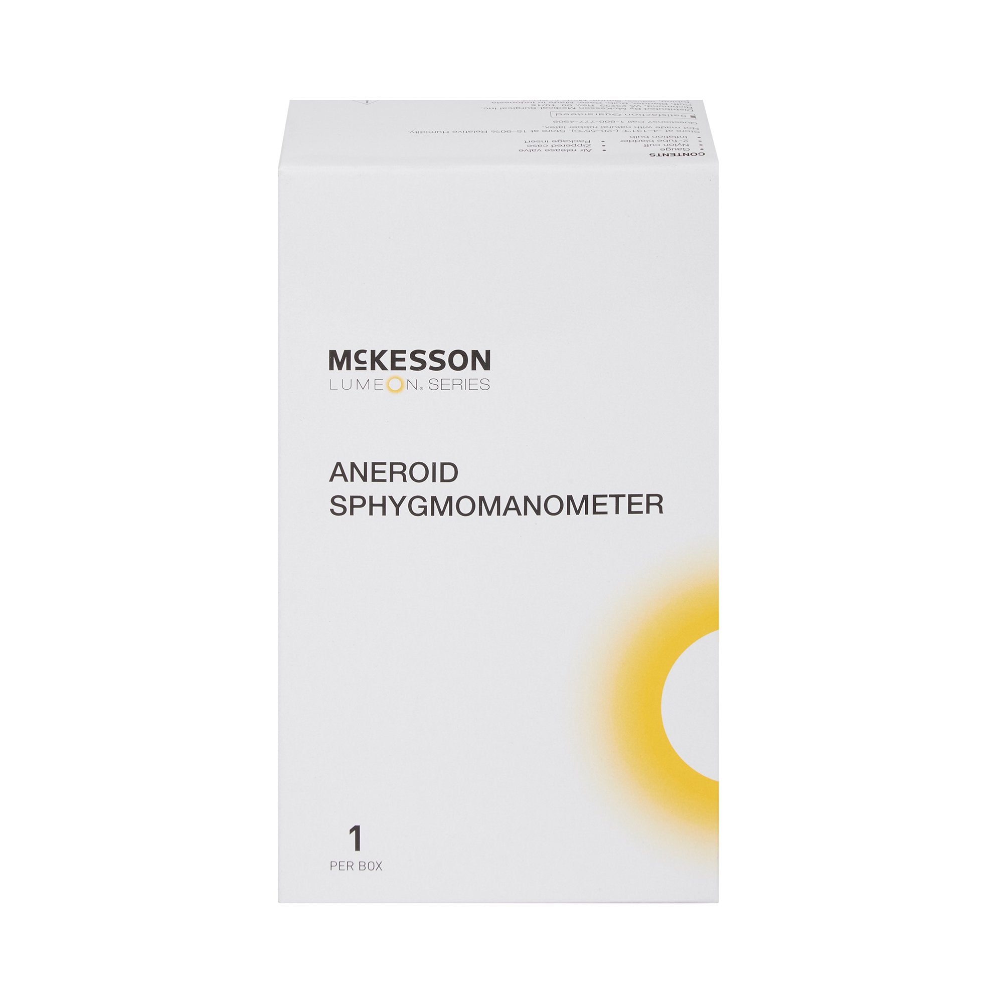 Aneroid Sphygmomanometer Unit McKesson LUMEON Small Adult Cuff Nylon Cuff 19 - 27 cm Pocket Aneroid, Packaging Type- Case