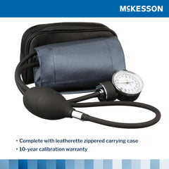 Aneroid Sphygmomanometer Unit McKesson Brand Adult Cuff Nylon Cuff 23 - 40 cm Pocket Aneroid, Packaging Type- Case