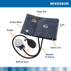 Aneroid Sphygmomanometer Unit McKesson Brand Adult Cuff Nylon Cuff 23 - 40 cm Pocket Aneroid, Packaging Type- Case