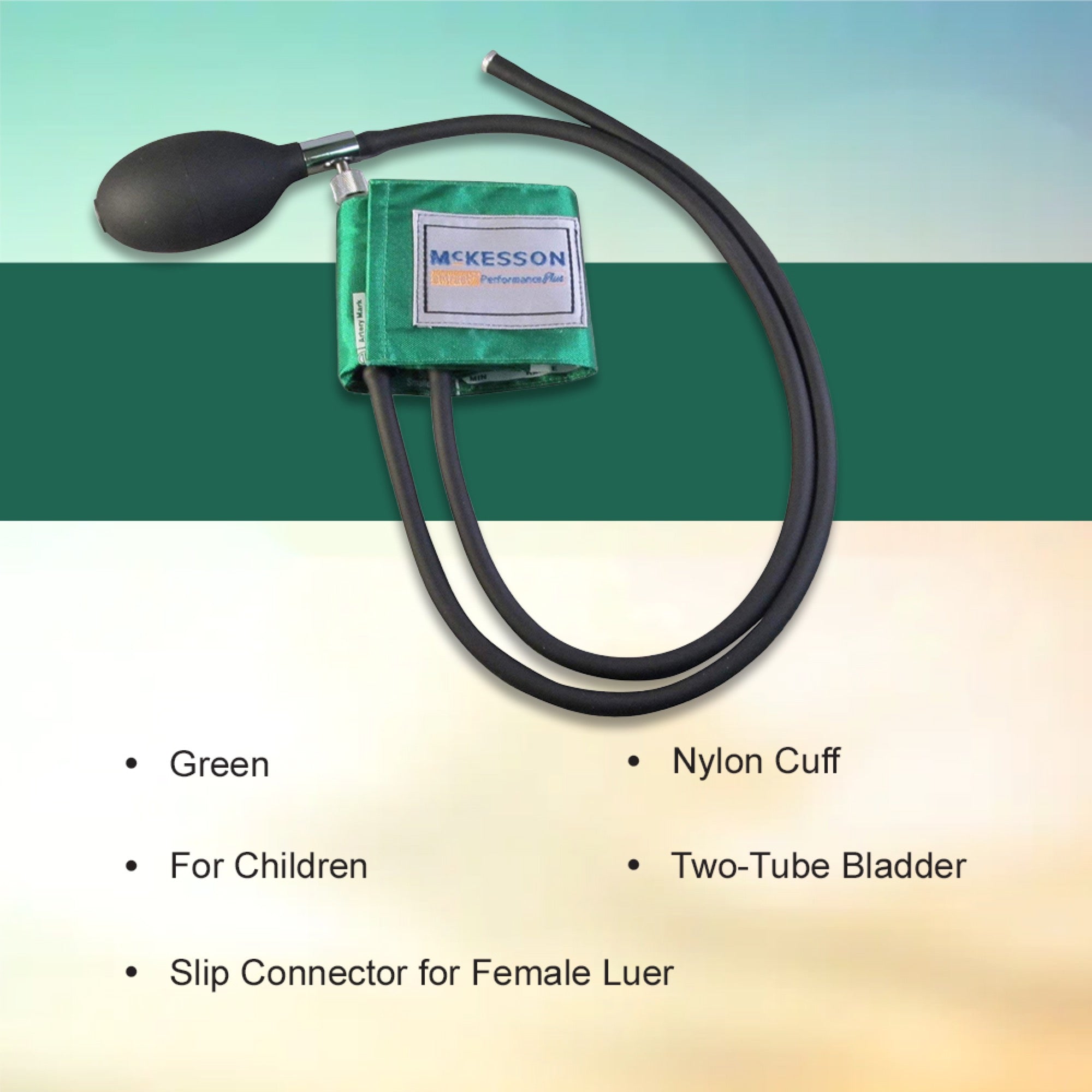 Reusable Blood Pressure Cuff and Bulb McKesson LUMEON 13.9 to 19.5 cm Arm Nylon Cuff Child Cuff, Packaging Type- Case