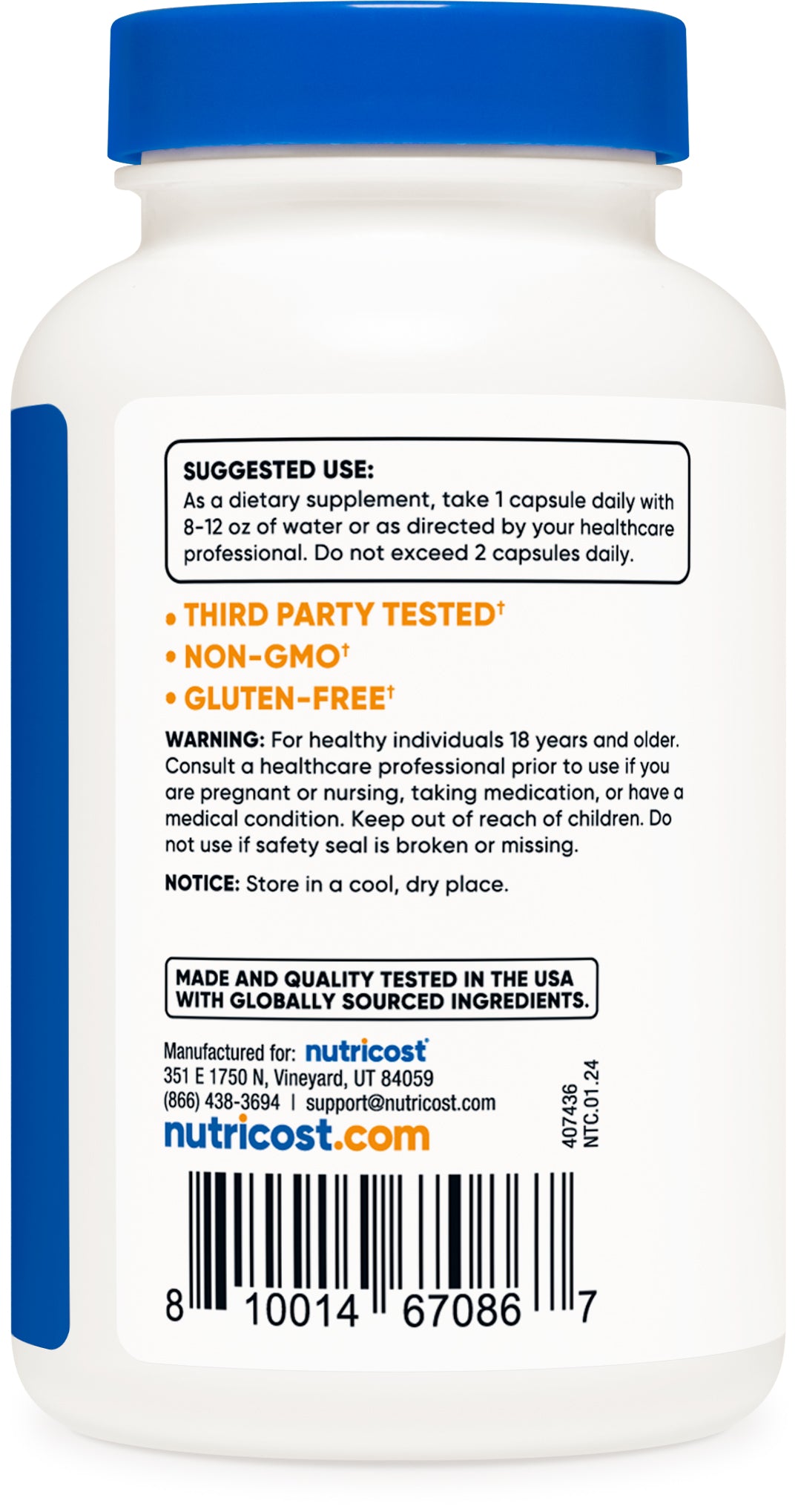 Boron Capsules 5Mg per Serving (240 Vegetarian Capsules) - Non-Gmo Supplement