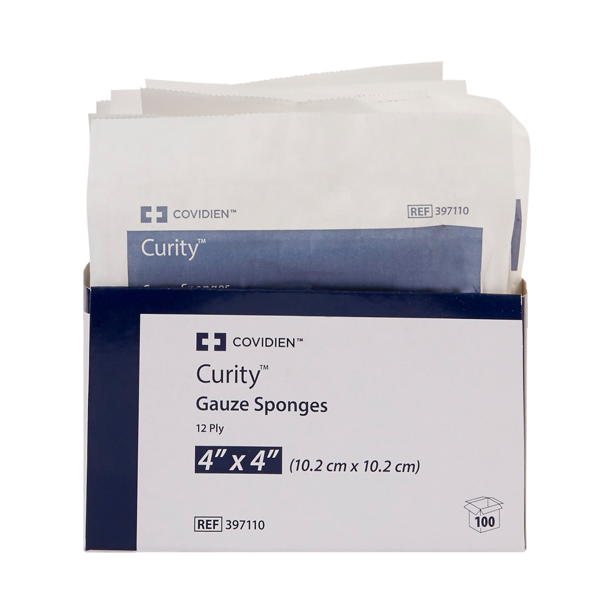 Gauze Sponge Curity 4 X 4 Inch 12-Ply Sterile 10 per Pouch, Packaging Type- Case