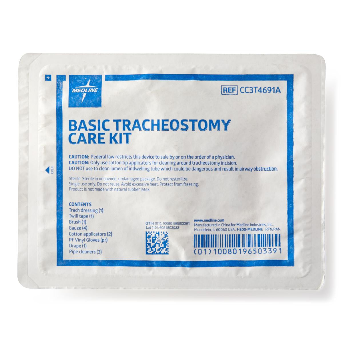 Tracheostomy Care Kit, Packaging Type- Case