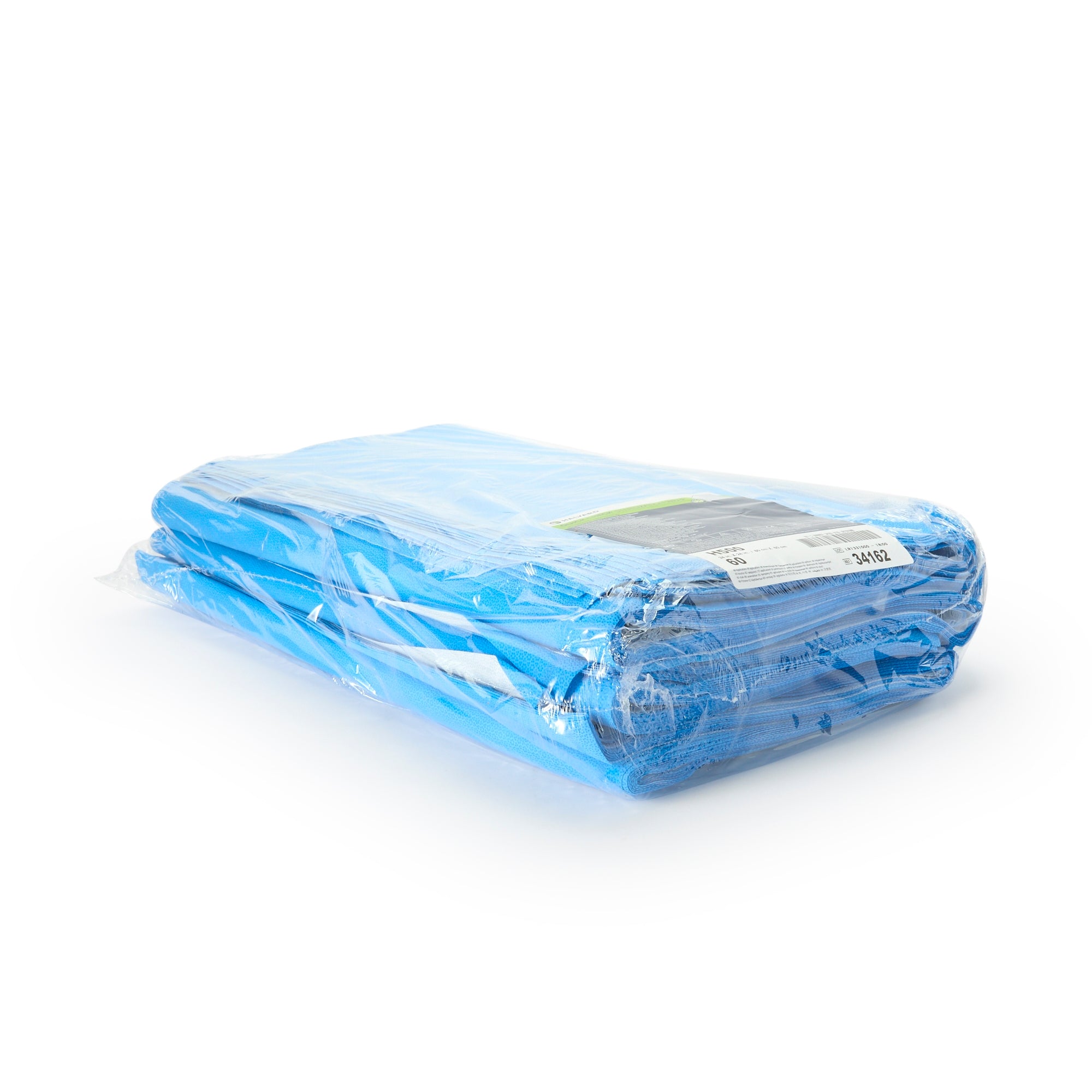 QUICK CHECK* H500 Sterilization Wrap White / Blue 24 X 24 Inch Dual Layer SMS Polypropylene Steam / EO Gas / Hydrogen Peroxide, Packaging Type- Case
