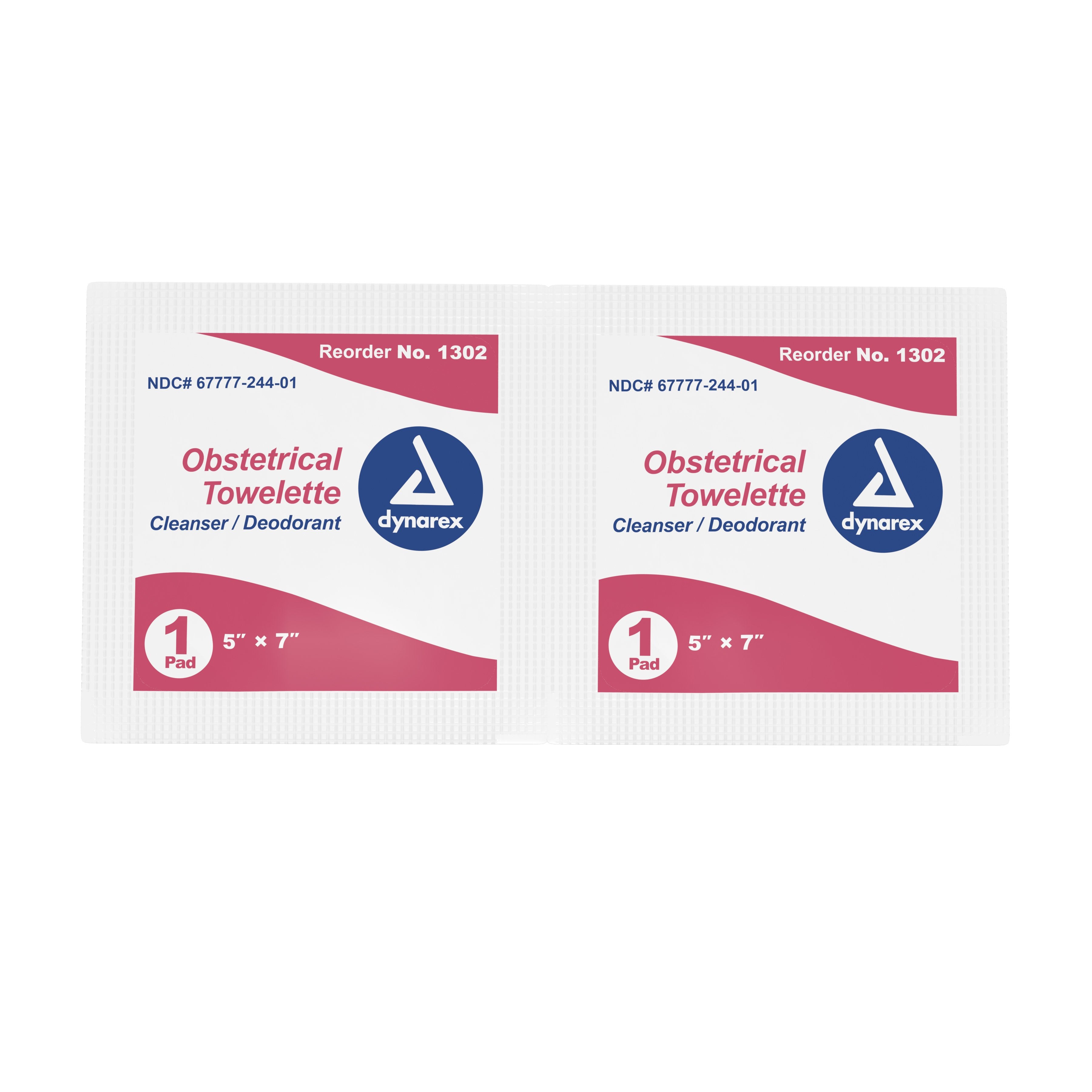 Obstetrical Cleansing Towelette Dynarex Individual Packet Scented 100 Count, Packaging Type- Box