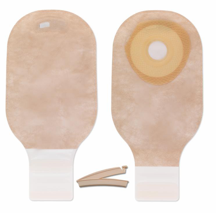 Colostomy Pouch Premier One-Piece System 12 Inch Length 1 Inch Stoma Drainable
