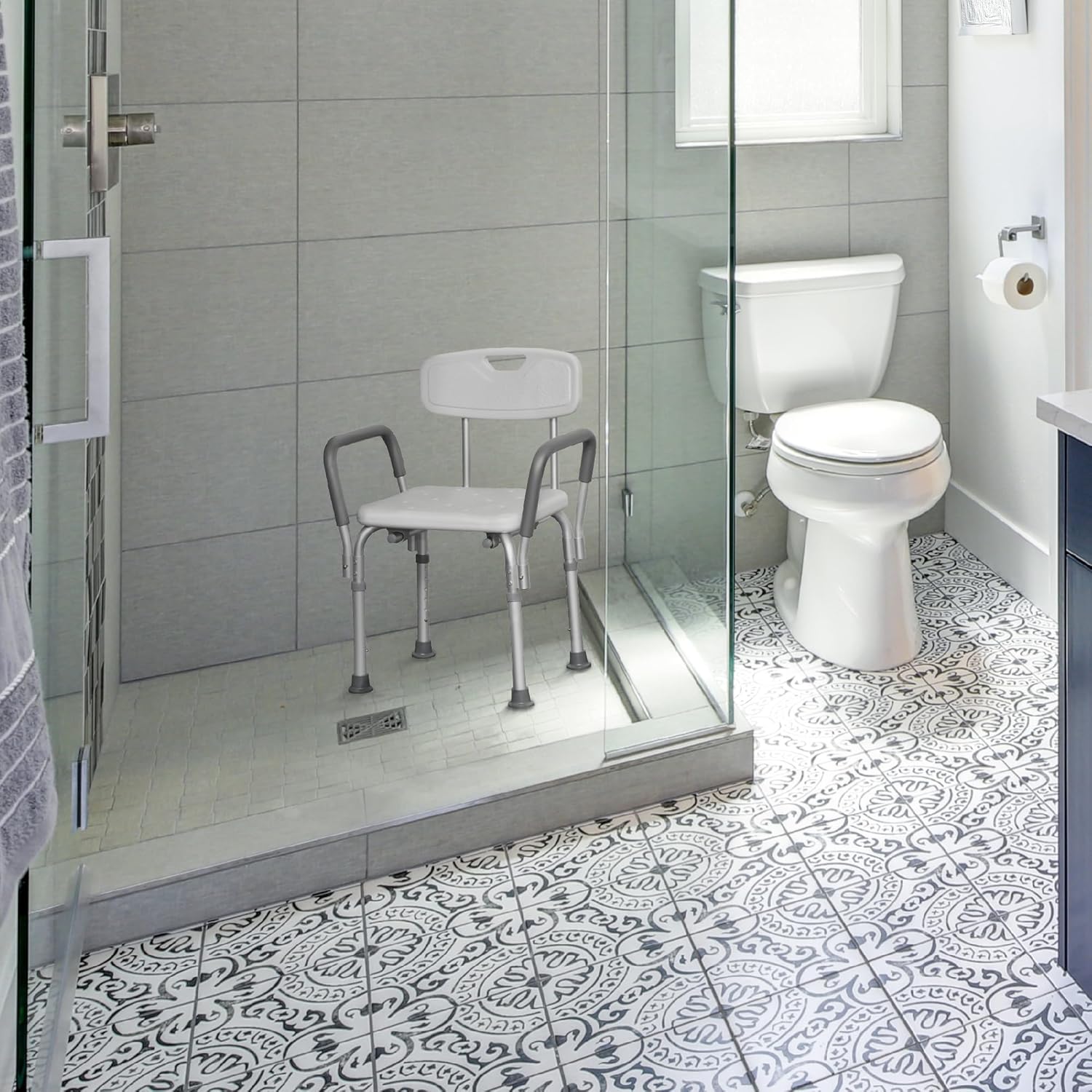 ProBasics Deluxe Shower Chair with Padded Arms