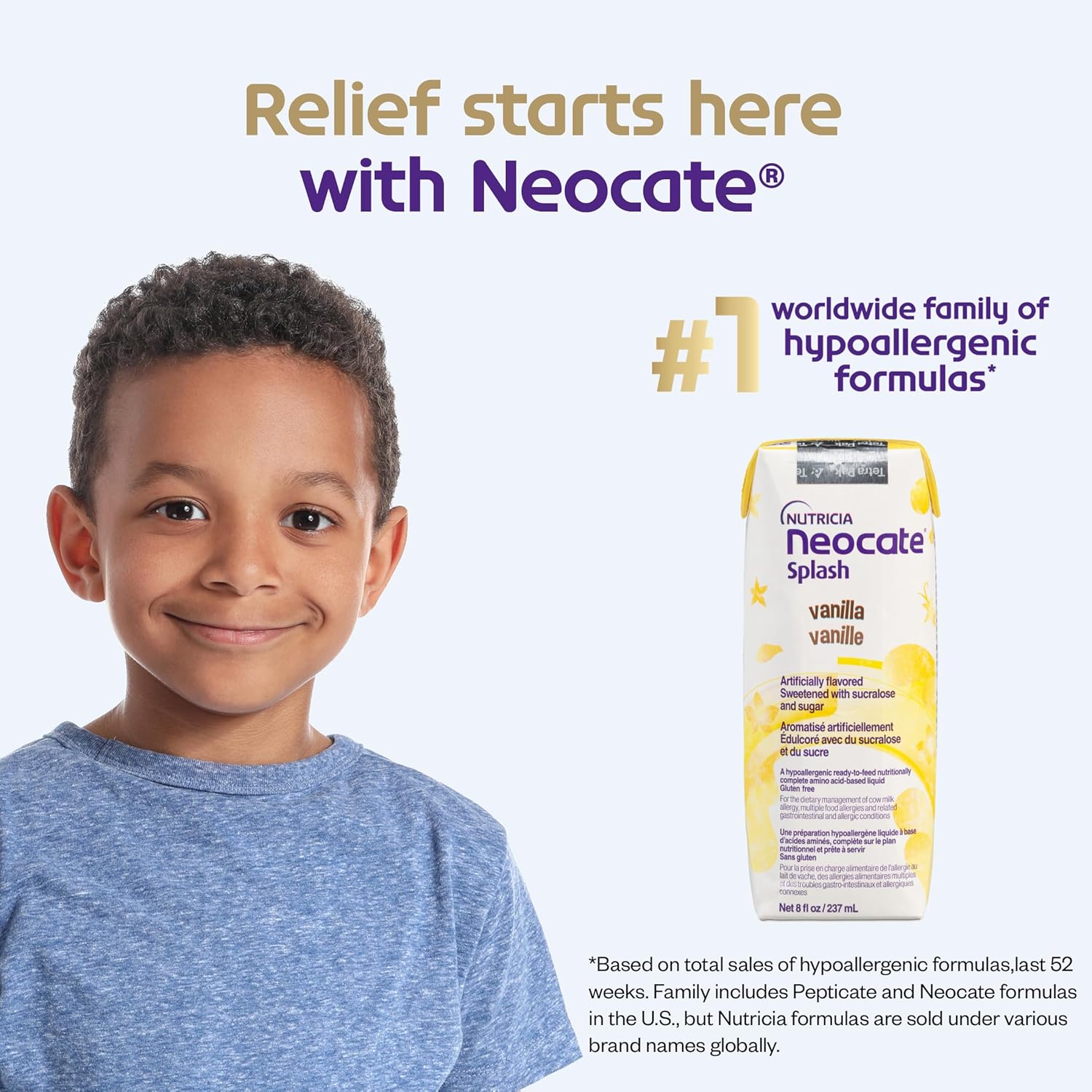 Pediatric Oral Supplement Neocate Splash Orange / Pineapple Flavor 8 oz. Carton Liquid Amino Acid Food Allergies,Packaging Type- Each