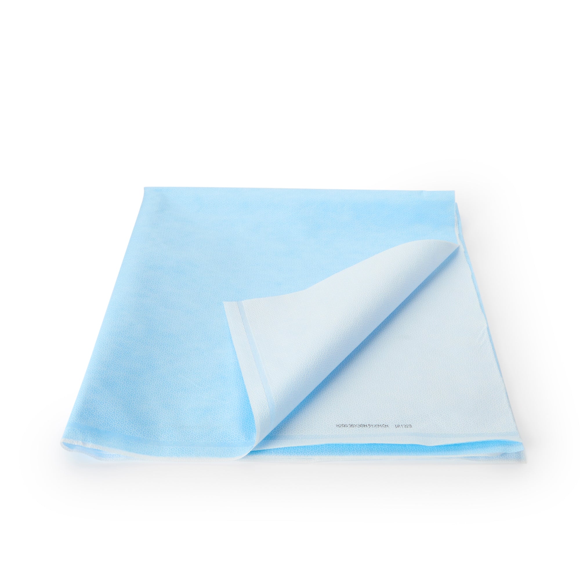 QUICK CHECK* H200 Sterilization Wrap White / Blue 36 X 36 Inch Dual Layer SMS Polypropylene Steam / EO Gas / Hydrogen Peroxide, Packaging Type- Case