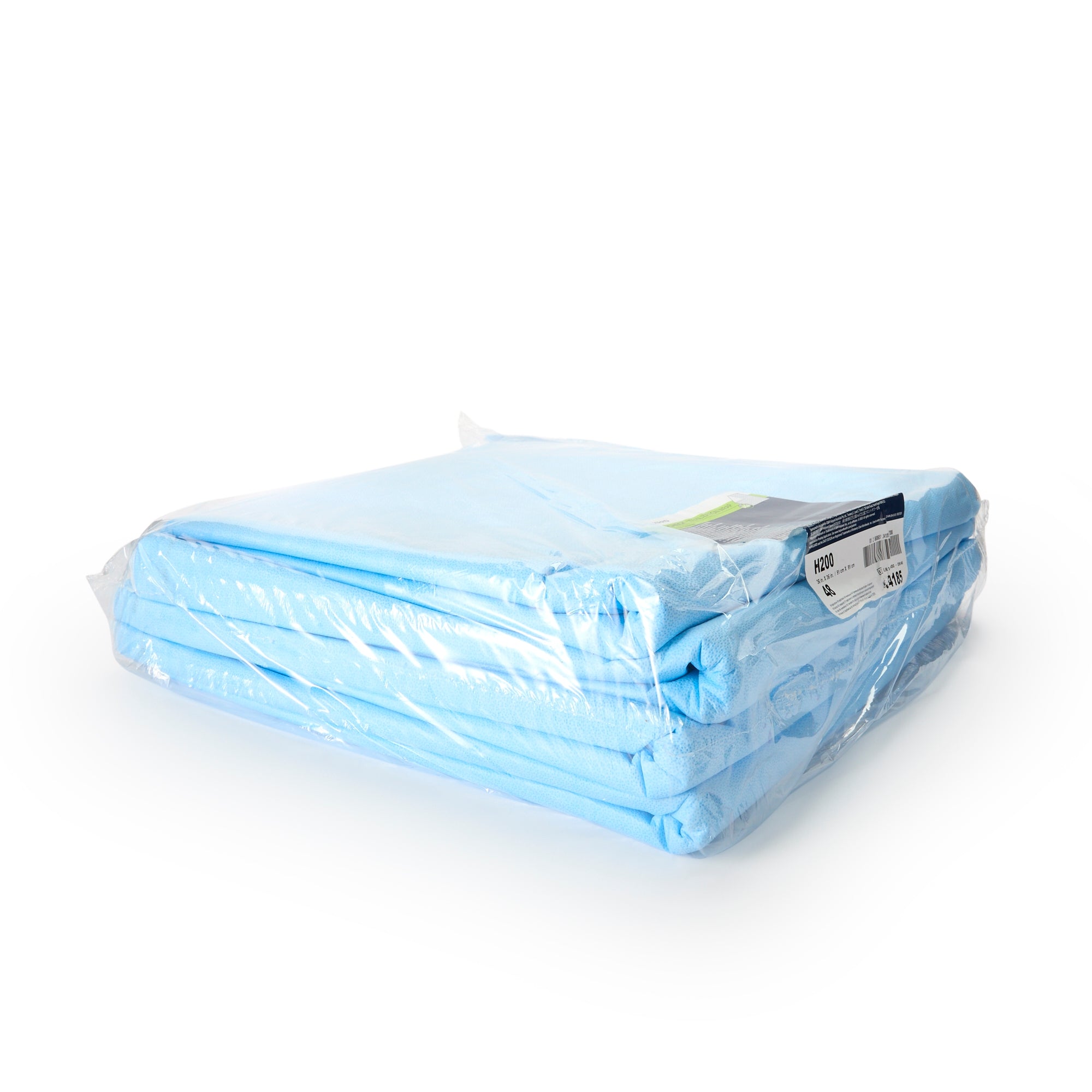 QUICK CHECK* H200 Sterilization Wrap White / Blue 36 X 36 Inch Dual Layer SMS Polypropylene Steam / EO Gas / Hydrogen Peroxide, Packaging Type- Case
