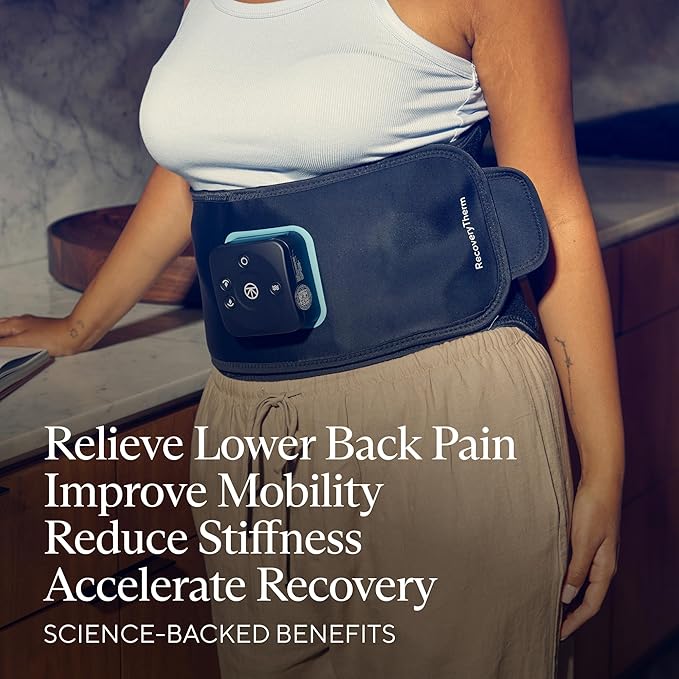 Heat Therapy Garment RecoveryTherm Hot Vibration Back & Core Back One Size Fits Most Fabric Reusable, Packaging Type- Each