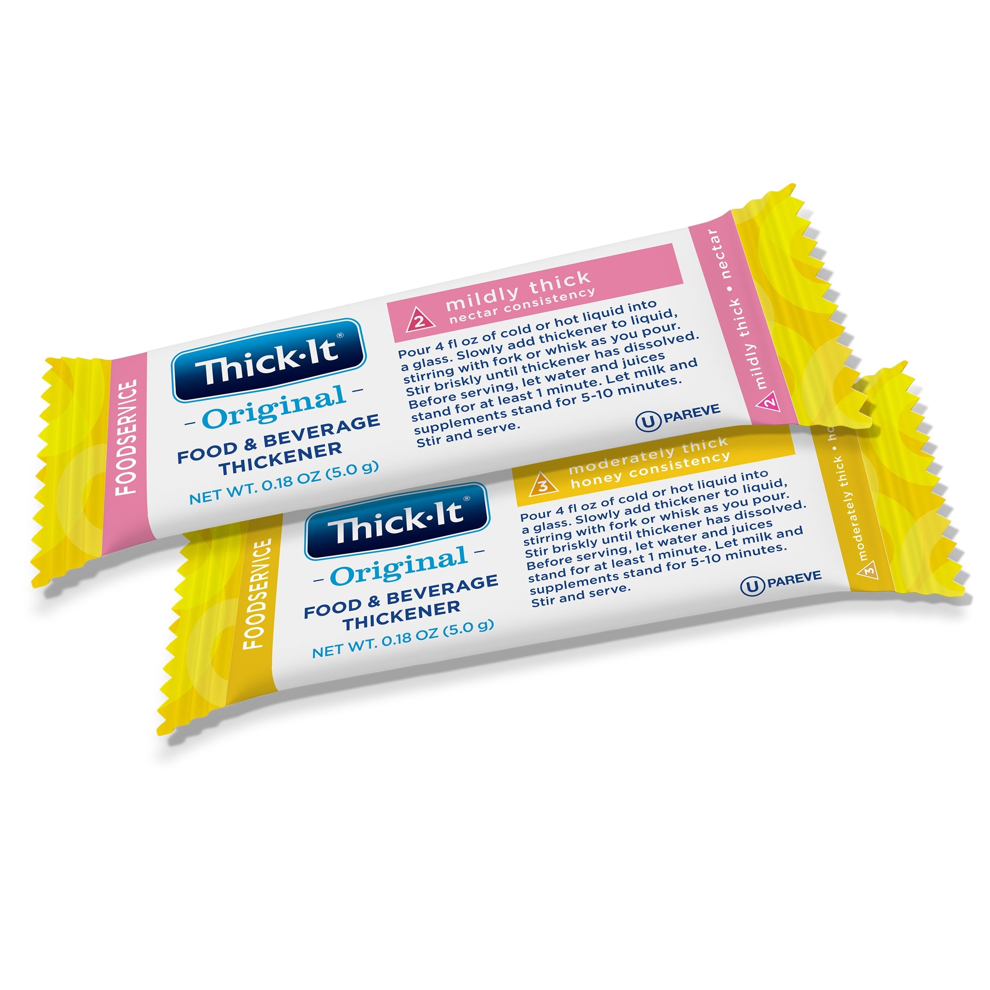 Food and Beverage Thickener Thick-It Original 6 Gram Individual Packet Unflavored Powder IDDSI Level 3 Moderately Thick/Liquidized, Packaging Type- Case