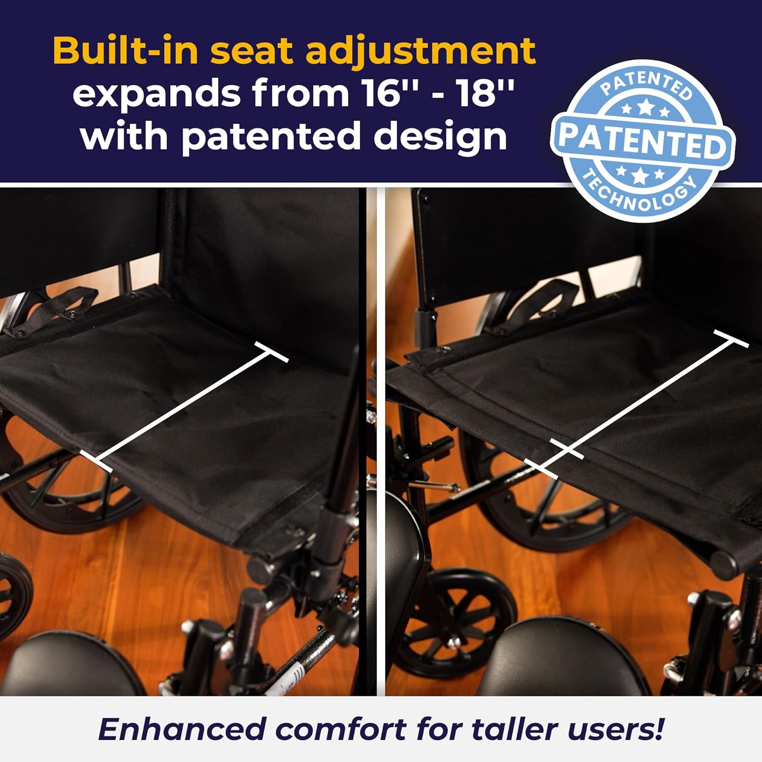 Lightweight Wheelchair drive Cruiser III Dual Axle Full Length Arm Elevating Legrest Black Upholstery 18 Inch Seat Width Adult 300 lbs. Weight Capacity, Packaging Type- Each