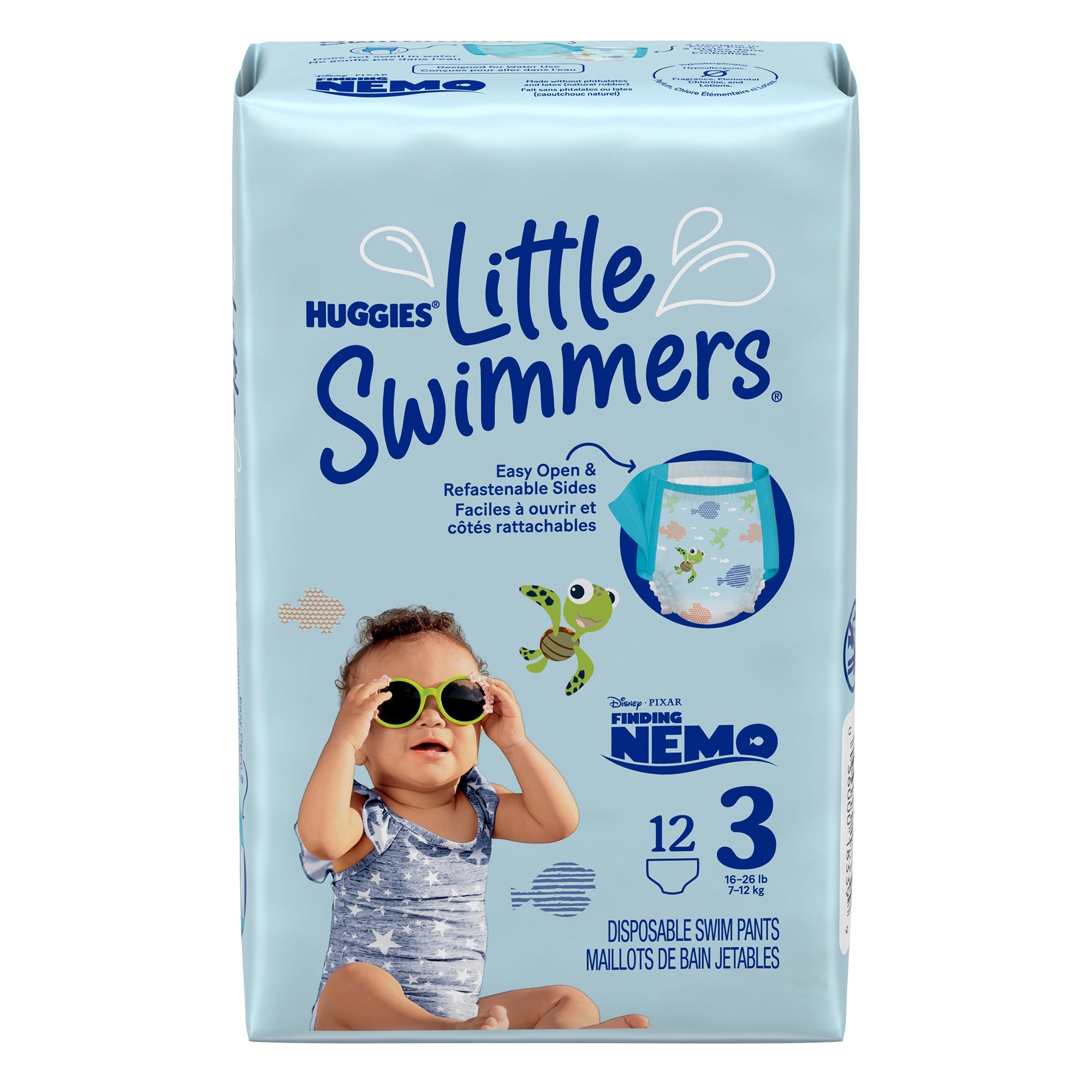 Unisex Baby Swim Diaper Huggies Little Swimmers Size 3 Disposable Heavy Absorbency, Packaging Type- Case