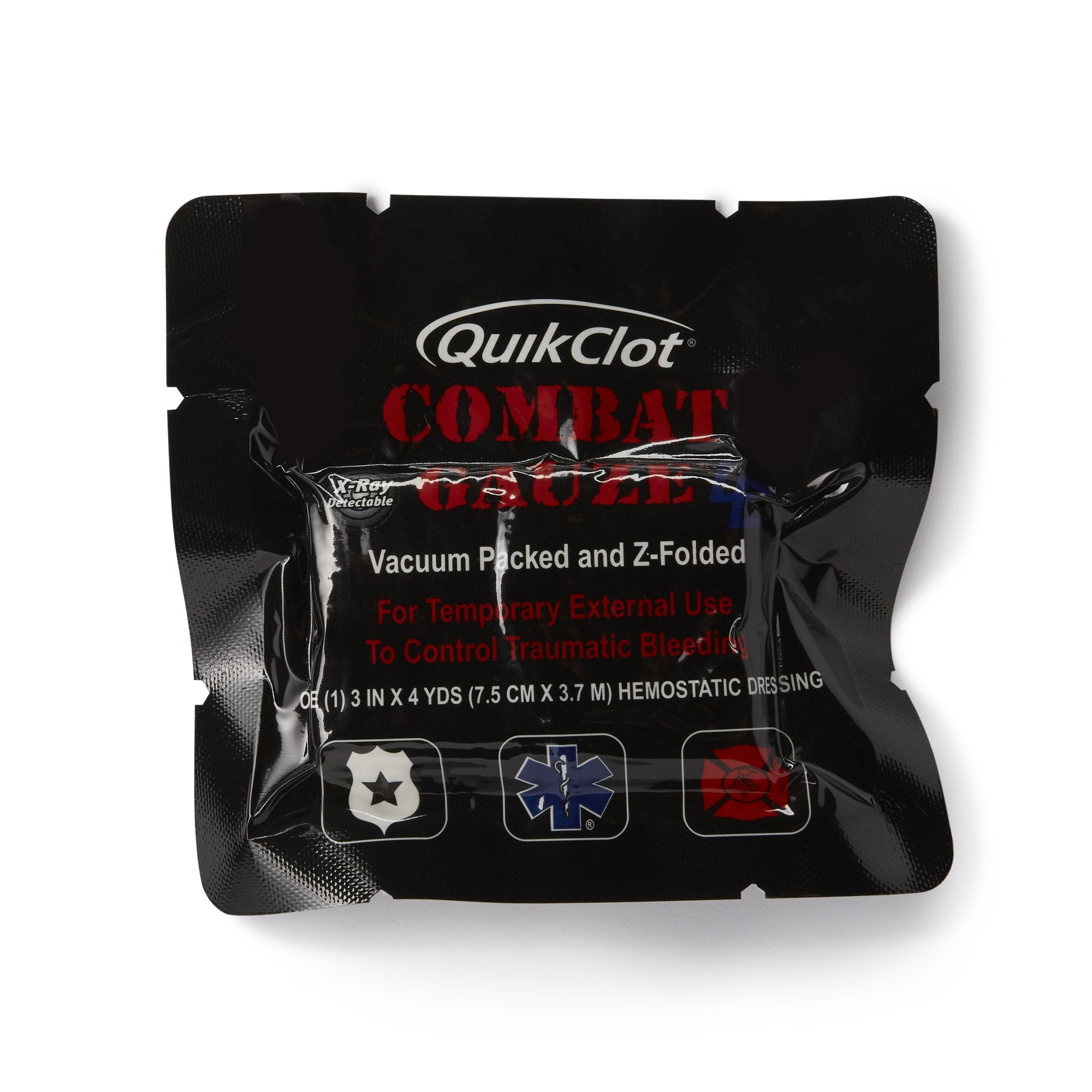 Hemostatic Dressing QuikClot Combat Gauze LE 3 Inch X 4 Yard 1 per Pack Sterile,Packaging Type- Each