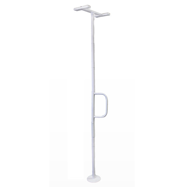 **Floor to Ceiling Gab Bar - Adjustable Strength Training Equipment for Home Gyms | Maximize Workout Space & Versatility**